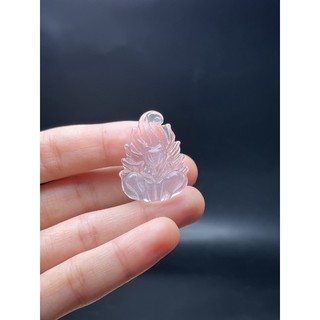 Mặt dây chuyền hồ ly thạch anh trắng