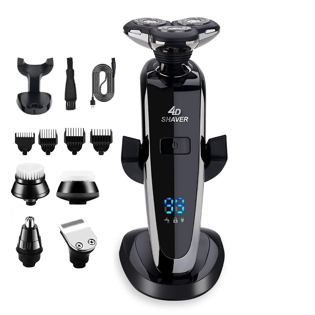 Máy cạo râu  cao cấp Hinami cạo râu cực sát không đau rát chống nước sạc nhanh pin khỏe có màn hình kỹ thuật số
