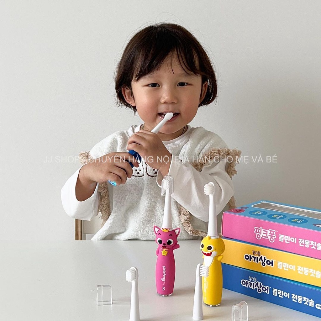 Bàn Chải Điện PinkFong Nội Địa Hàn Cho Bé