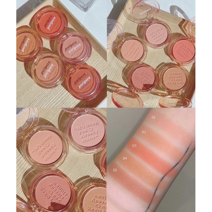 [Màu Mới 2023] Phấn Má Hồng Peripera Pure Blushed Sunshine Cheek | BigBuy360 - bigbuy360.vn