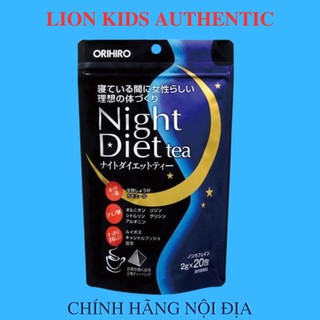 Trà giảm cân Night diet Nhật bản [FREE SHIP]  Trà đêm orihiro