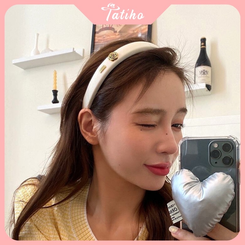 Cài tóc băng đô Santi Tuban Unisex hoạ tiết da dạng phong cách hàn quốc dễ thương nhiều màu sắc - Mã BD024