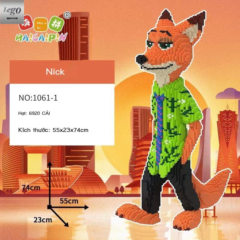 🚚SẴN HÀNG🚚Thỏ Nick Judy LEGO mới ghép hình khối đồ chơi xếp hình người lớn
