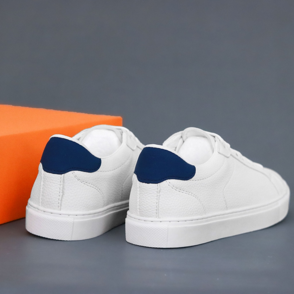 Giày thể thao nam, giày nam sneaker trắng gót đen, thể thao đế cao su đúc êm chân đã khâu chỉ chắc chắn mã TT03