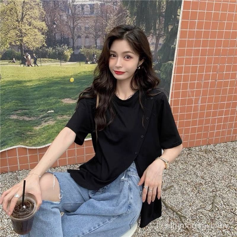 Áo Cho Con Bú Đi Chơi ChiaTÁo Sơ Mi  Thiết Kế  Không Thường Xuyên  Phong Cách Harajuku  Lỏng Lẻo Quần Áo Cho Con Bú Ngắn