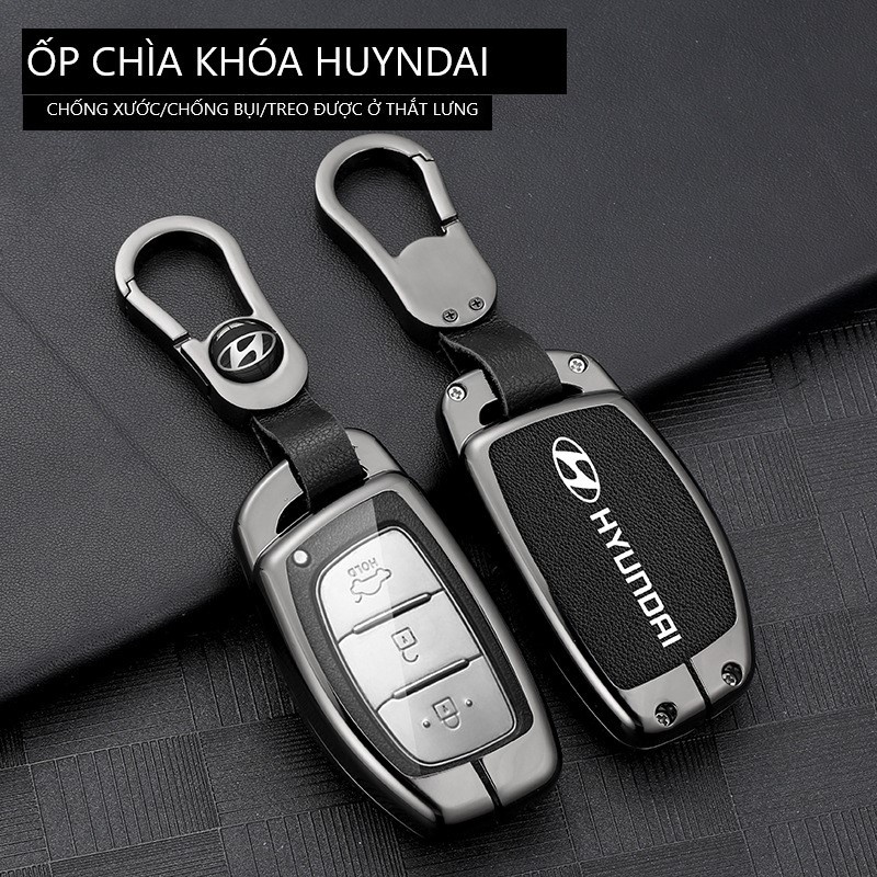 Ốp chìa khóa Hợp kim cao cấp Hyundai Creta, Elantra, Tucson, I10