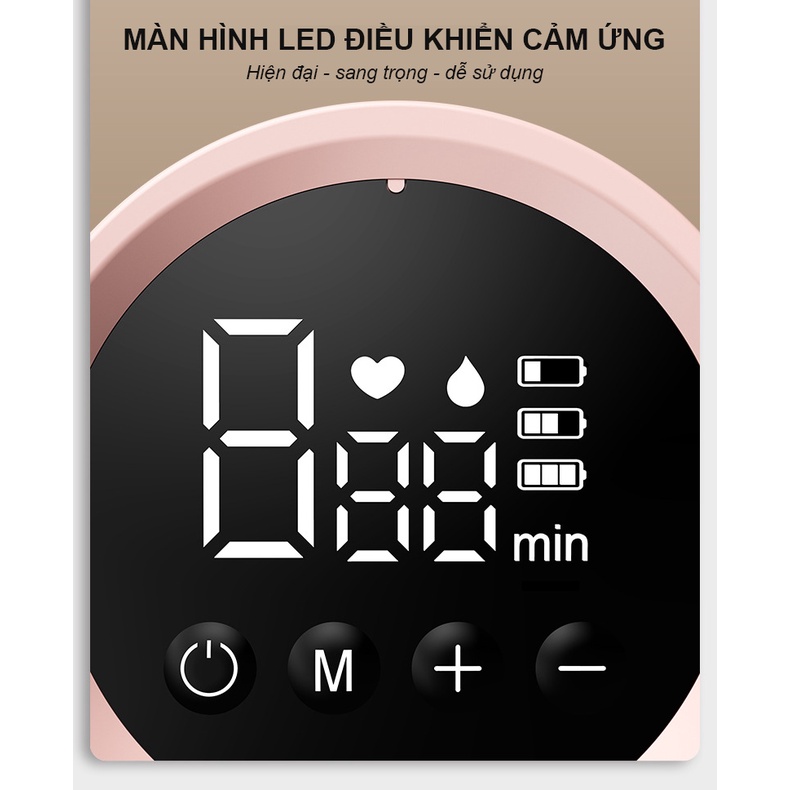 Máy hút sữa thông minh Miss Baby MZ-608T thế hệ mới 2022 - dòng máy hút sữa đôi không dây rảnh tay