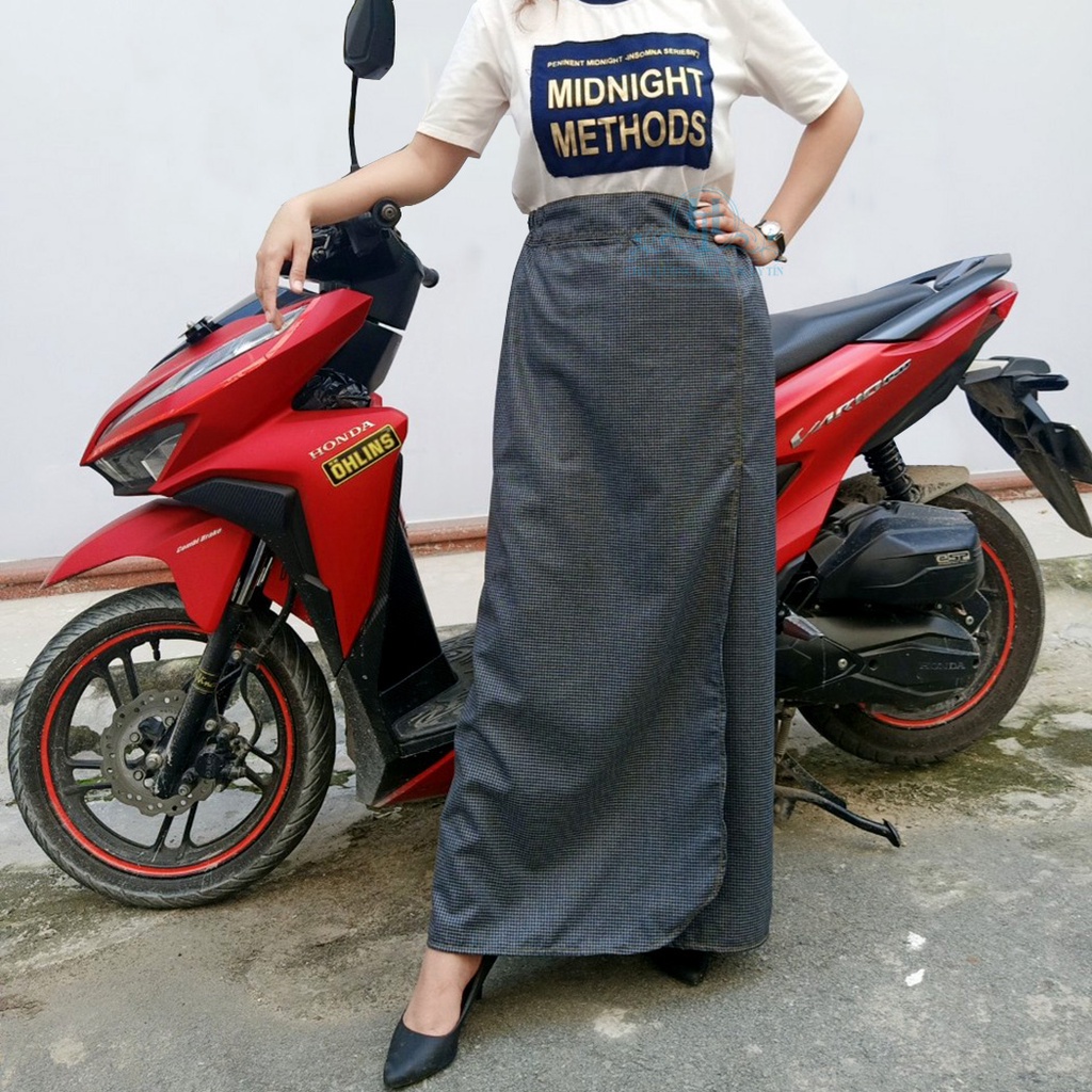 Váy chống nắng xẻ tà nữ vải cotton mềm mại có túi KHT03 H&amp;T FASHION