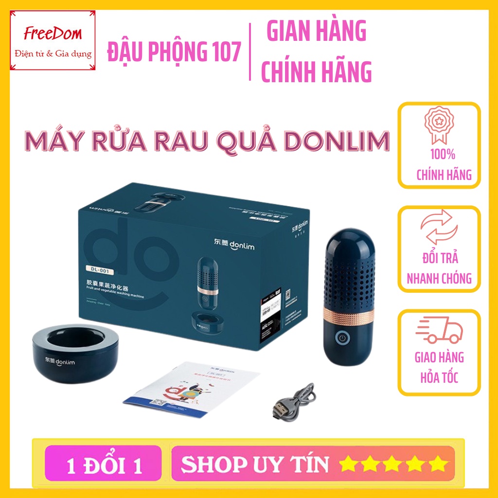 Máy rửa rau quả Chính Hãng Donlim, máy khử trùng, tiệt trùng hoa quả, thực phẩm tự động bằng công nghệ điện phân nước