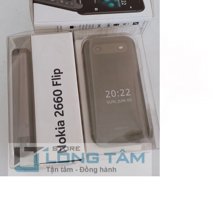 Điện thoại Nokia 2660 Flip bật nắp màu đen - Hàng chính hãng giá rẻ - full box - phụ kiện