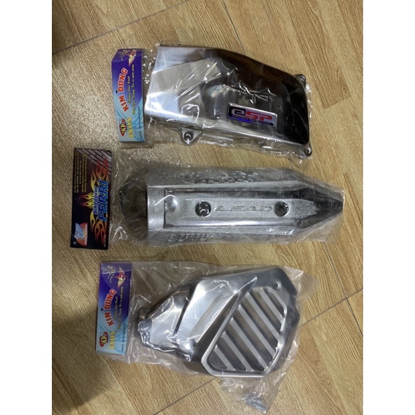 Giá trọn bộ 3 món ốp xe LEAD 13->15 (Ốp quạt gió +Ốp bầu gió (pô e )+Ốp pô Gang ) cao cấp giá rẻ