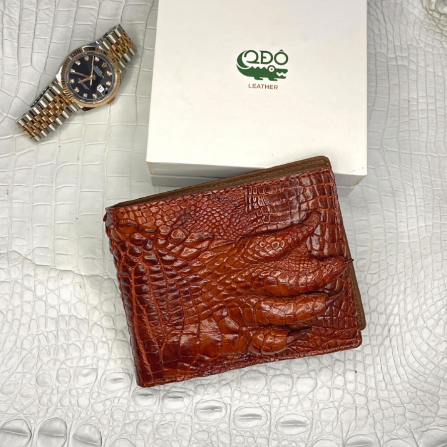 Ví Móng Da Cá Sấu 2DO LEATHER V23 Kích Thước  Quà Tặng Cho Người Thân, Sang Trọng, Cao Cấp, Siêu Bền
