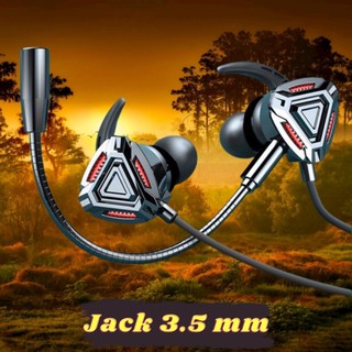Tai nghe gaming có dây - Tai nghe có mic jack 3.5 giá rẻ dùng để chơi game nghe nhạc giải trí trên điện thoại di động