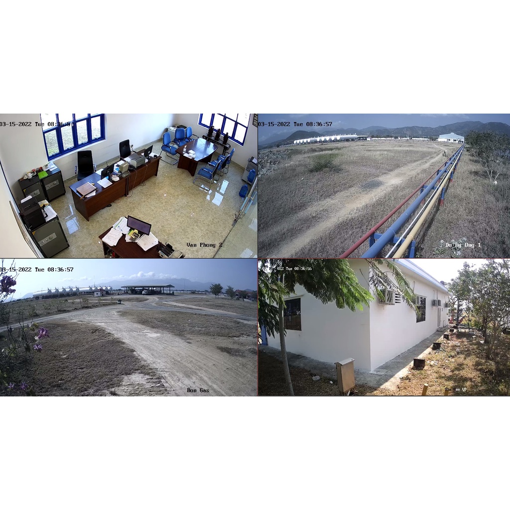 Trọn bộ camera 4 mắt Hikvision trong nhà ngoài trời, chống trộm Full HD chính hãng-309cctv