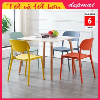  Ghế nhựa đúc nguyên khối cao cấp Ghế tựa lưng ngồi quán Cafe nhà hàng hội nghị văn phòng... nhập khẩu có bảo hành 