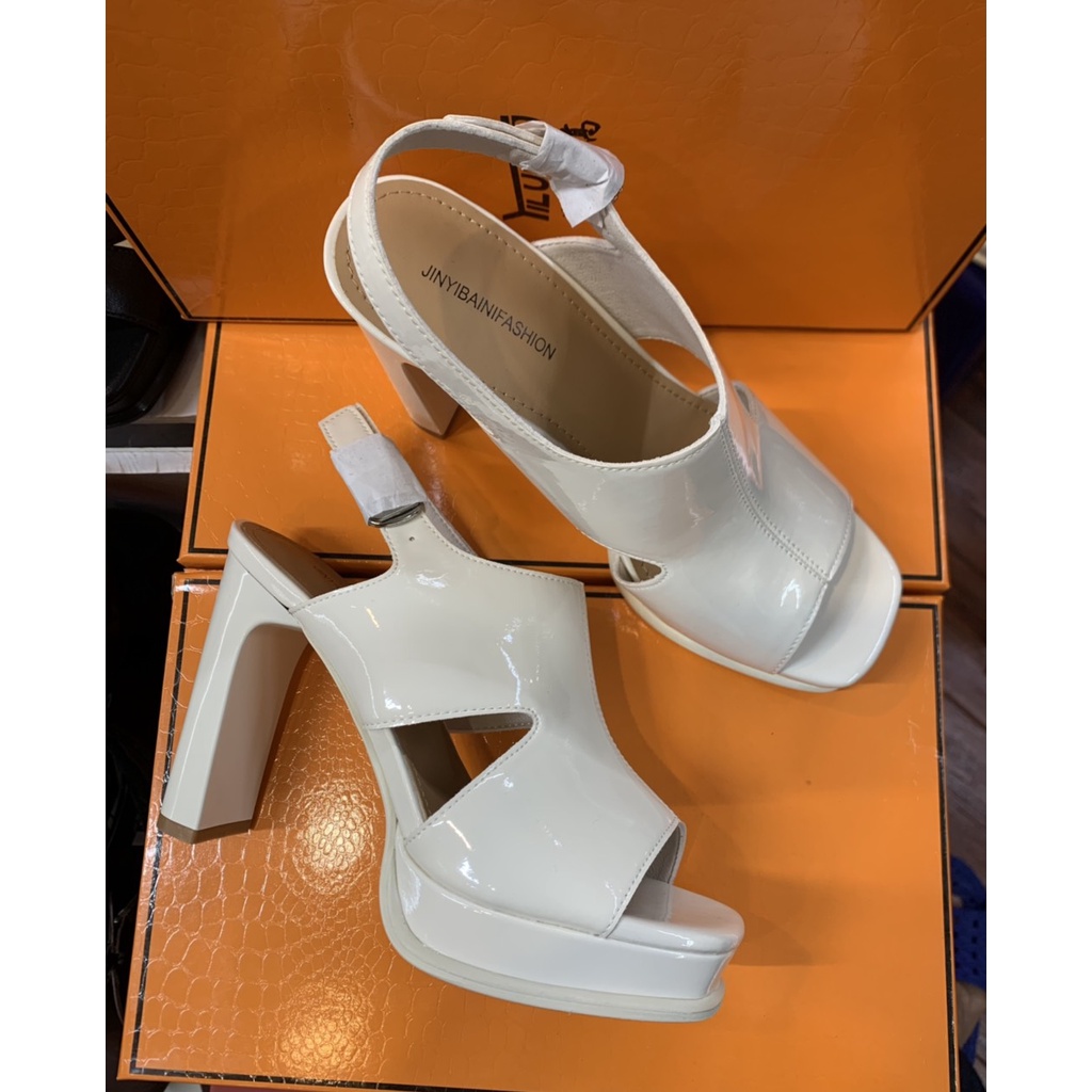 Sandal Nữ Cao Đều Da Mềm Gót Cao 10cm Hàng QCCC