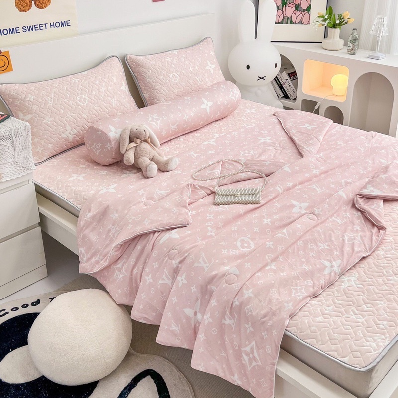 Set Chiếu Cao Su kết hợp Chăn Thun Lạnh kèm Vỏ Ôm cho mùa hè cực mát shop MH2T