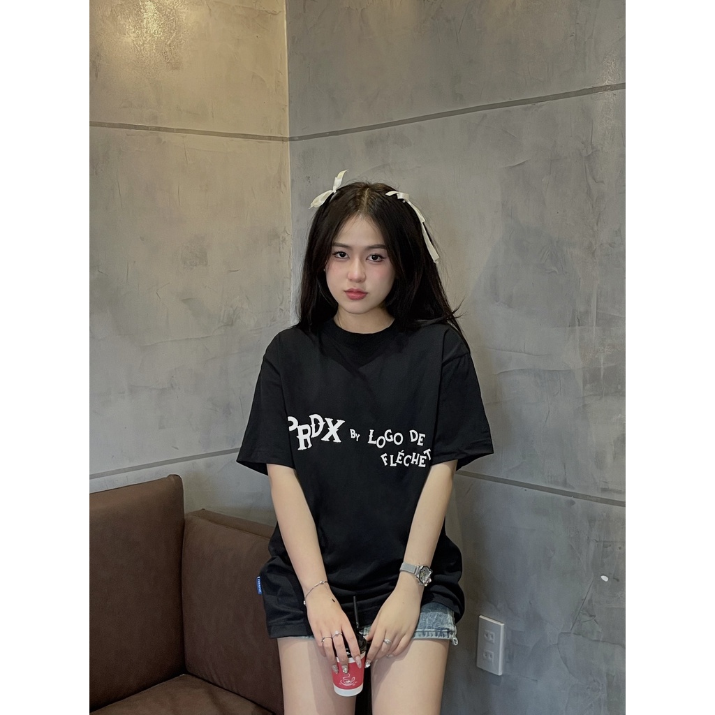 Áo thun form rộng Paradox tay lỡ - Unisex - In hình - THE DESULTORY - Trắng, Đen