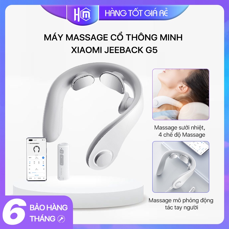 Xiaomi Jeeback G5 Máy massage cổ thông minh- - 4 Chế Độ 8 Cường Độ Massage