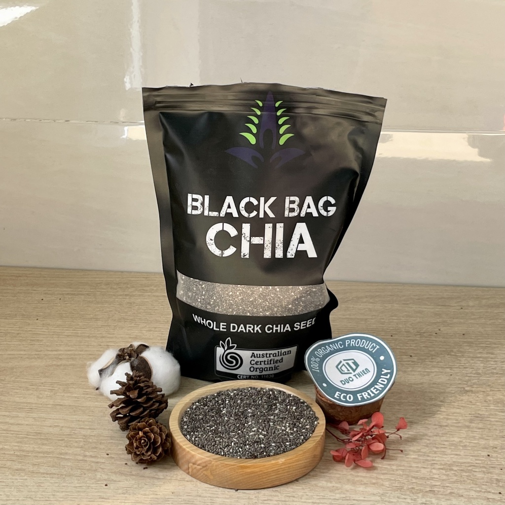 Hạt Chia đen Úc Black Bag Chia 500g - Sản Phẩm Chính Hãng (Có Bán Lẻ)