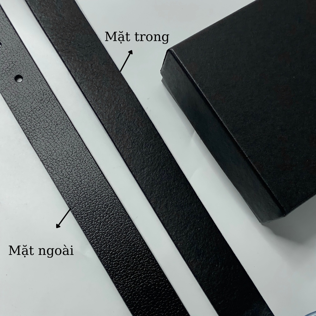 Thắt lưng nam da thật nguyên tấm, Dây nịt nam cao cấp CAPMEN CM235