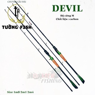 Cần Monter DEVIL câu lure ngang -đứng