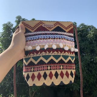 Túi đeo chéo thổ cẩm C/Doodeehandmade