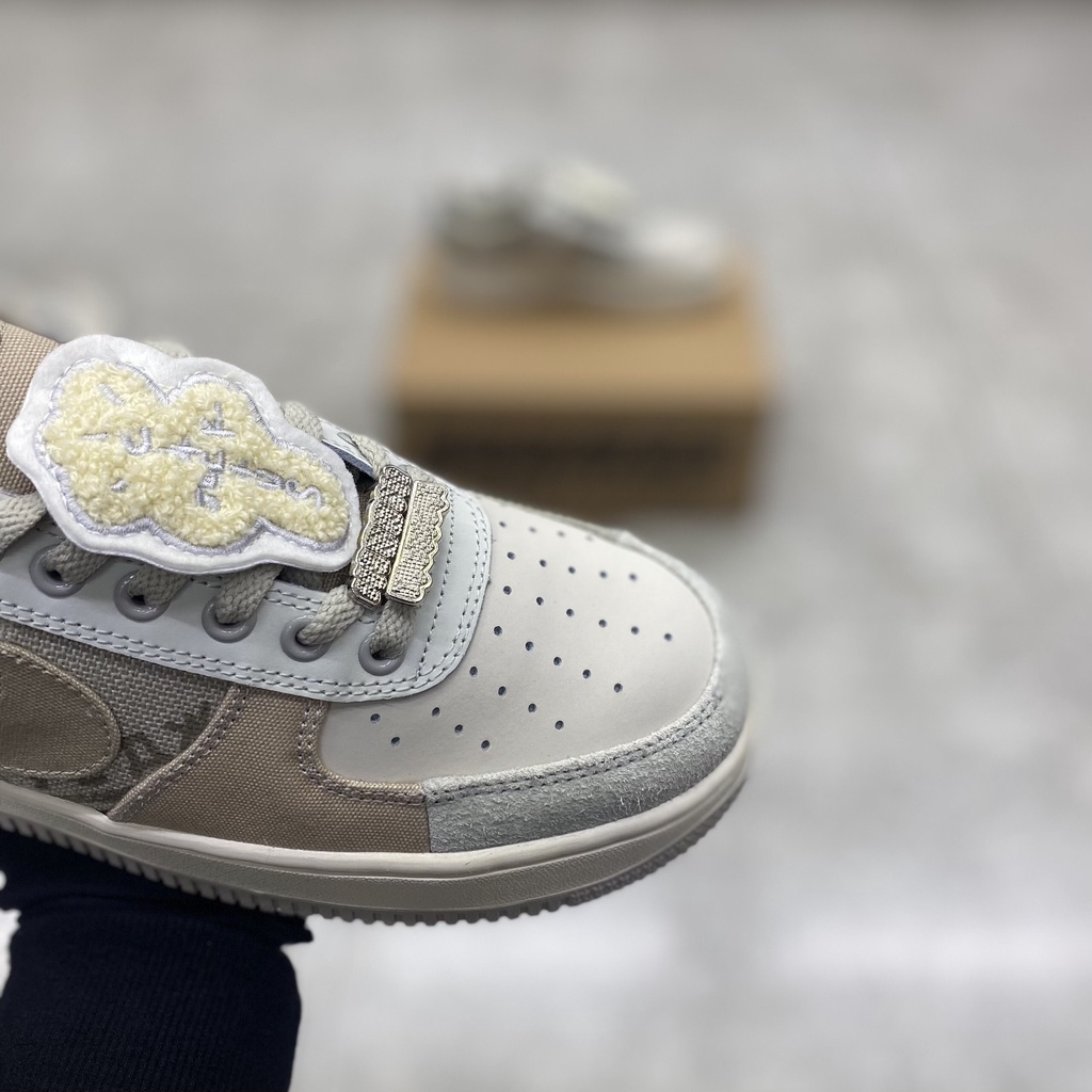 Giày thể thao sneaker  AF1 x Travis Scott Grey White