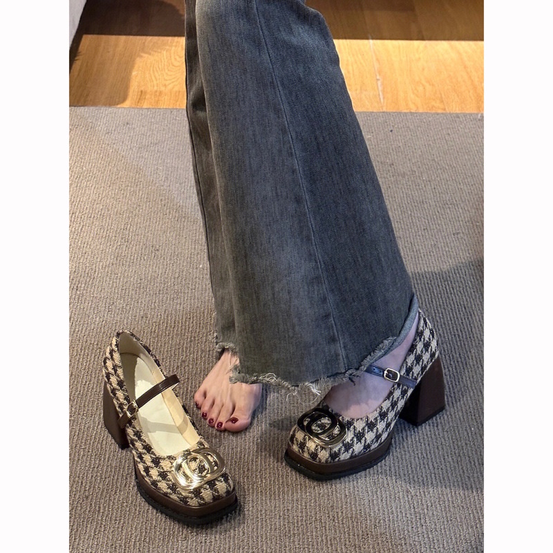 Giày Cao Gót Mũi Vuông Thời Trang Dành Cho Nữ