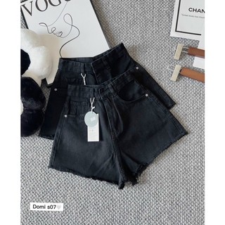 quần short jeans cạp siêu cao