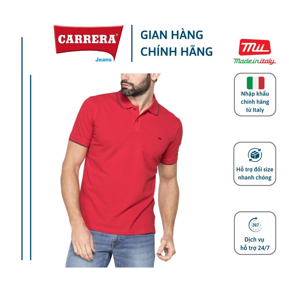 Áo Polo Nam Vải Cotton Hữu Cơ - CARRERA JEANS - NHẬP KHẨU CHÍNH HÃNG TỪ ITALIA 819A0075A_437