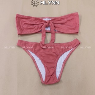 Set bikini nơ ngực có mút