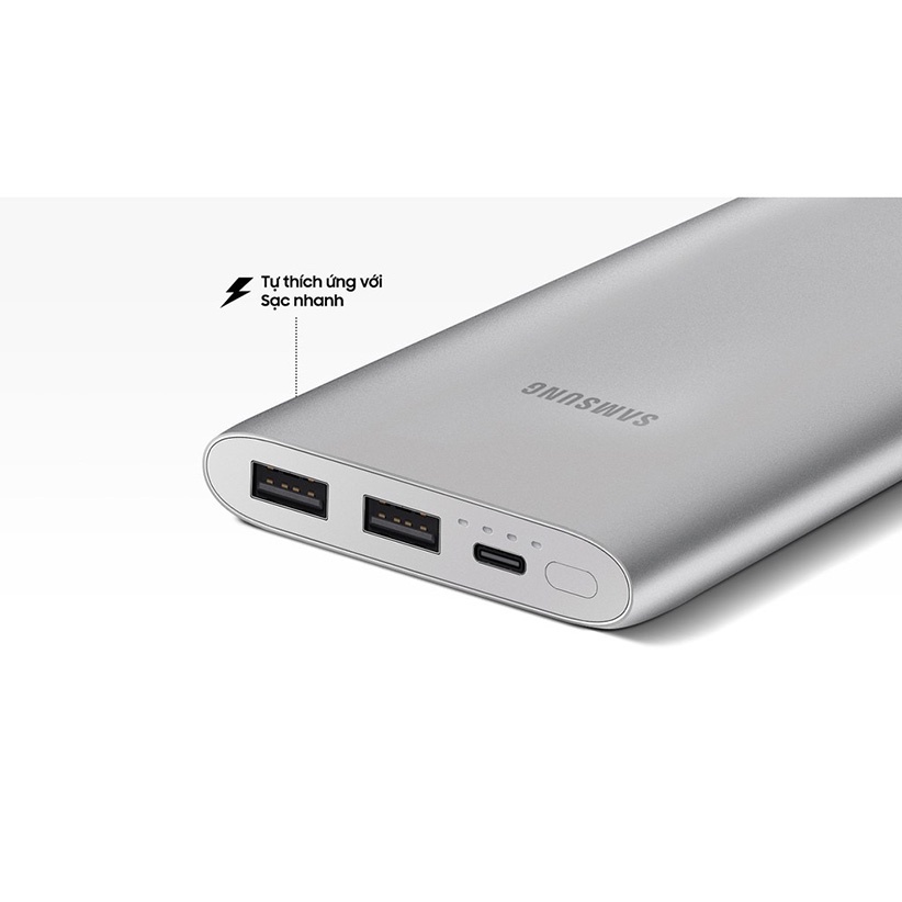 Sạc Dự Phòng Samsung Dung Lượng 10.000mAh 2 Cổng USB + 1 Type-C - Sạc Dự Phòng EB-P110