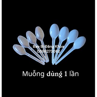 Thìa, Muỗng nhựa dùng ăn cơm, ăn trân châu, ăn chè dùng 1 lần