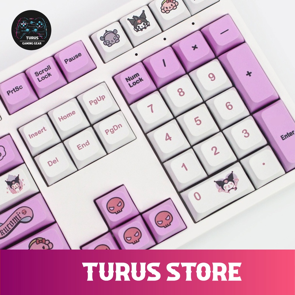 Keycap Cinnamoroll Kuromi XDA Profile 137 Nút Cho Bàn Phím Cơ | Turus Store