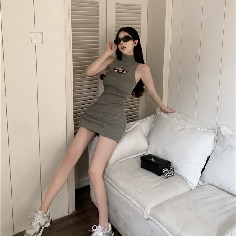 Đầm body cổ lọ sexy