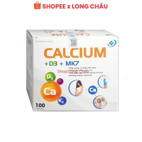 Viên uống Calcium D3 MK7 – Hộp 100 viên