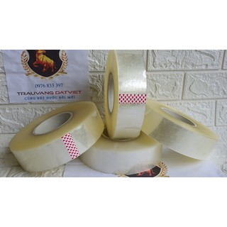 [GIÁ TẠI XƯỞNG] Băng Dính Trâu Vàng Đất Việt 1kg Mầu trắng trong (lõi mỏng)