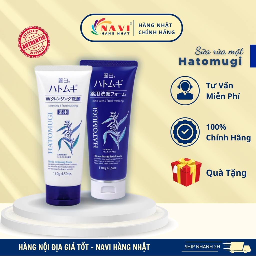 Sữa Rửa Mặt Trắng Da Hatomugi Cleansing Foam Nội Địa Nhật Bản (130g)