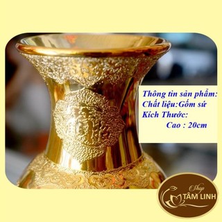 Bình Hoa Thờ Cúng Kim Sa Vàng