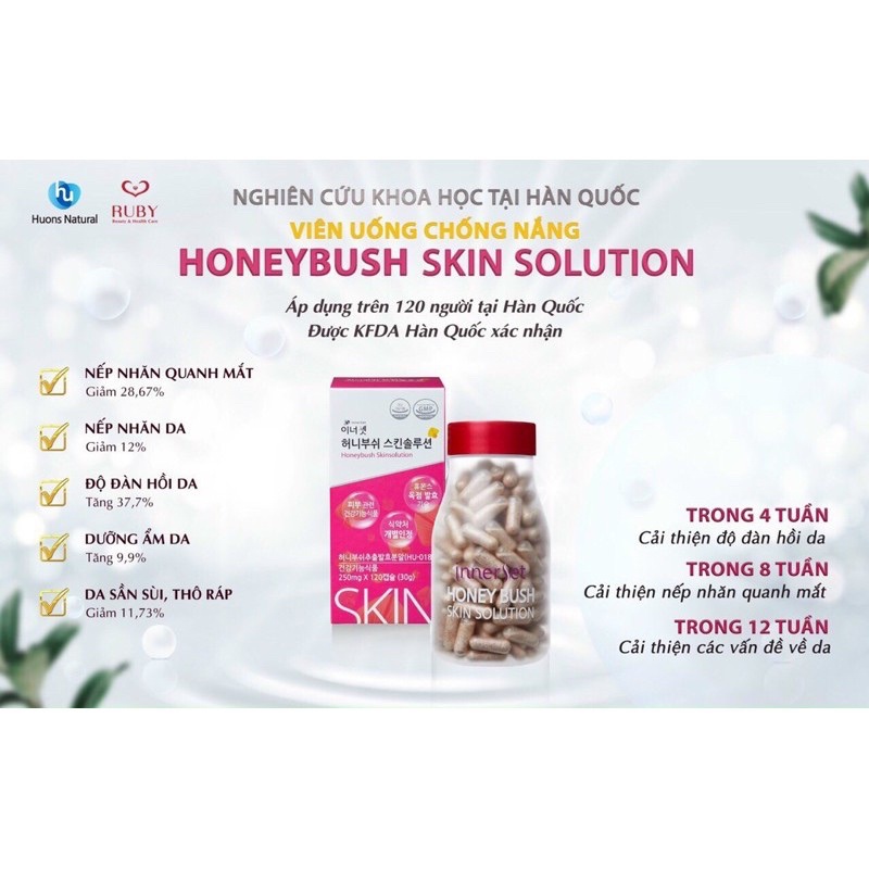 { CAM KẾT HÀNG CHÍNH HÃNG}⚡️Viên uống chống nắng trắng da Honeybush( sưu tầm mã giảm giá 274k)