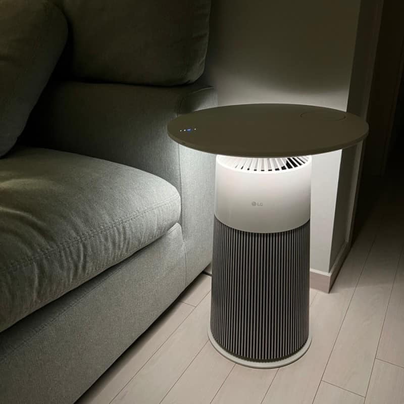 MÁY LỌC KHÔNG KHÍ LG PURICARE AS062PWHAR KÈM SẠC KHÔNG DÂY VÀ ĐÈN NGỦ