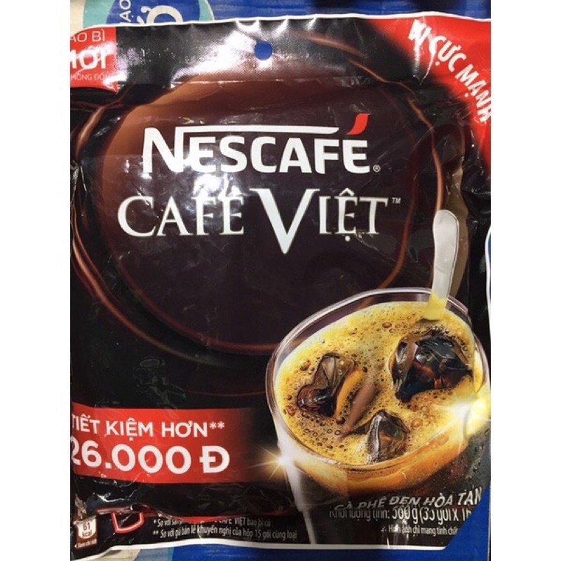 ❤️ Cà phê đen đá hòa tan Nescafe cà phê Việt bịch 35 gói
