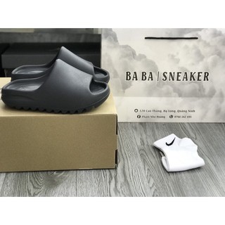 Full box | dép yz slide ss22 bản nhám full đen siêu nhẹ + freeship