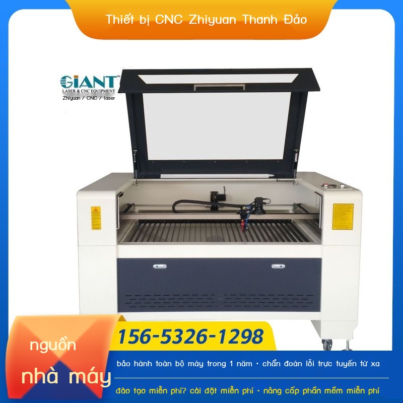 Máy khắc laser 1390 bảng quảng cáo acrylic kt board cắt và nhiều đầu tất cả trong một