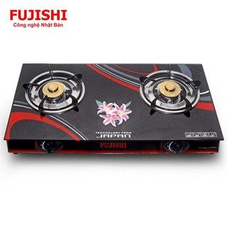 Bếp gas đôi chén nhôm mặt kính fujishi fu180in_alo_plus - lửa xanh tiết kiệm gas - bảo hành chính hãng 2 năm