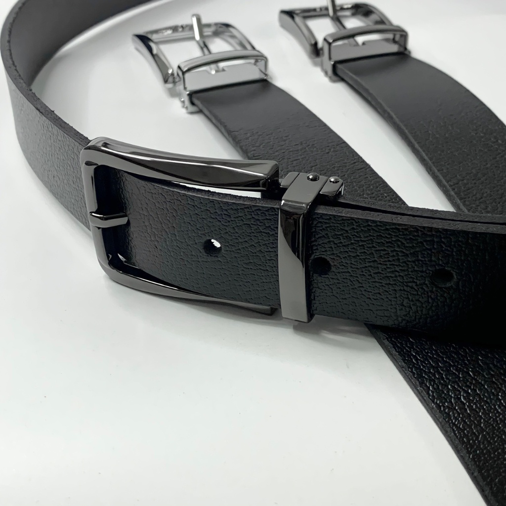 Thắt lưng nam da thật nguyên tấm, Dây nịt nam cao cấp CAPMEN CM235