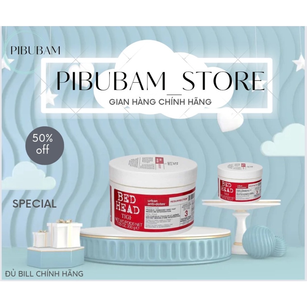 Kem ủ Tóc Suôn Mượt, Phục Hồi Tóc Yếu Gãy Rụng Tigi Bed Head Resurrection Cho Tóc Hư Tổn Nặng Và Yếu
