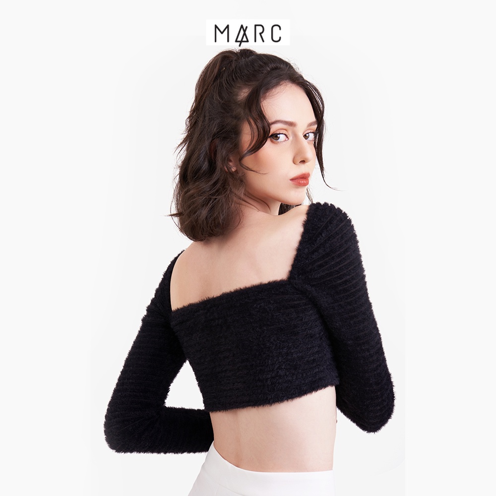 Áo thun nữ MARC FASHION croptop cổ vuông tay dài CBLH020823