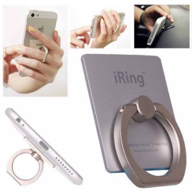 Giá đỡ điên thoại hình chiếc nhẫn Iring dán mặt sau ốp tiện lơi đa năng dễ dàng sử dụng